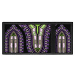 Black And Purple African Dashiki Print Trifold Wallet