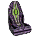 Black And Purple African Dashiki Print Waterproof Car Seat Cover