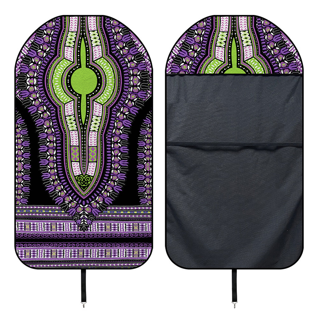 Black And Purple African Dashiki Print Waterproof Car Seat Cover