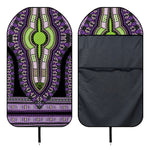 Black And Purple African Dashiki Print Waterproof Car Seat Cover