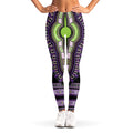 Black And Purple African Dashiki Print Women's Leggings