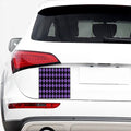 Black And Purple Argyle Pattern Print Car Sticker
