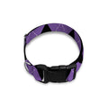 Black And Purple Argyle Pattern Print Dog Collar