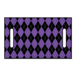 Black And Purple Argyle Pattern Print Golf Cart Seat Cover