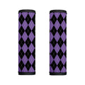 Black And Purple Argyle Pattern Print Handle Covers