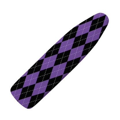 Black And Purple Argyle Pattern Print Ironing Board Cover