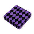 Black And Purple Argyle Pattern Print Outdoor Seat Cushion Cover