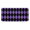 Black And Purple Argyle Pattern Print Towel