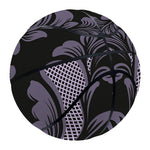 Black And Purple Damask Pattern Print Basketball