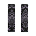Black And Purple Damask Pattern Print Handle Covers