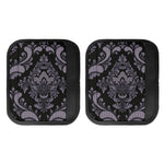 Black And Purple Damask Pattern Print Handle Covers