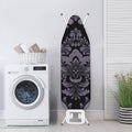 Black And Purple Damask Pattern Print Ironing Board Cover