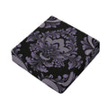 Black And Purple Damask Pattern Print Outdoor Seat Cushion Cover