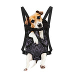 Black And Purple Damask Pattern Print Pet Carrier Backpack