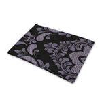 Black And Purple Damask Pattern Print Pet Cooling Mat Cover