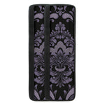 Black And Purple Damask Pattern Print Refrigerator Handle Covers