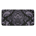 Black And Purple Damask Pattern Print Towel