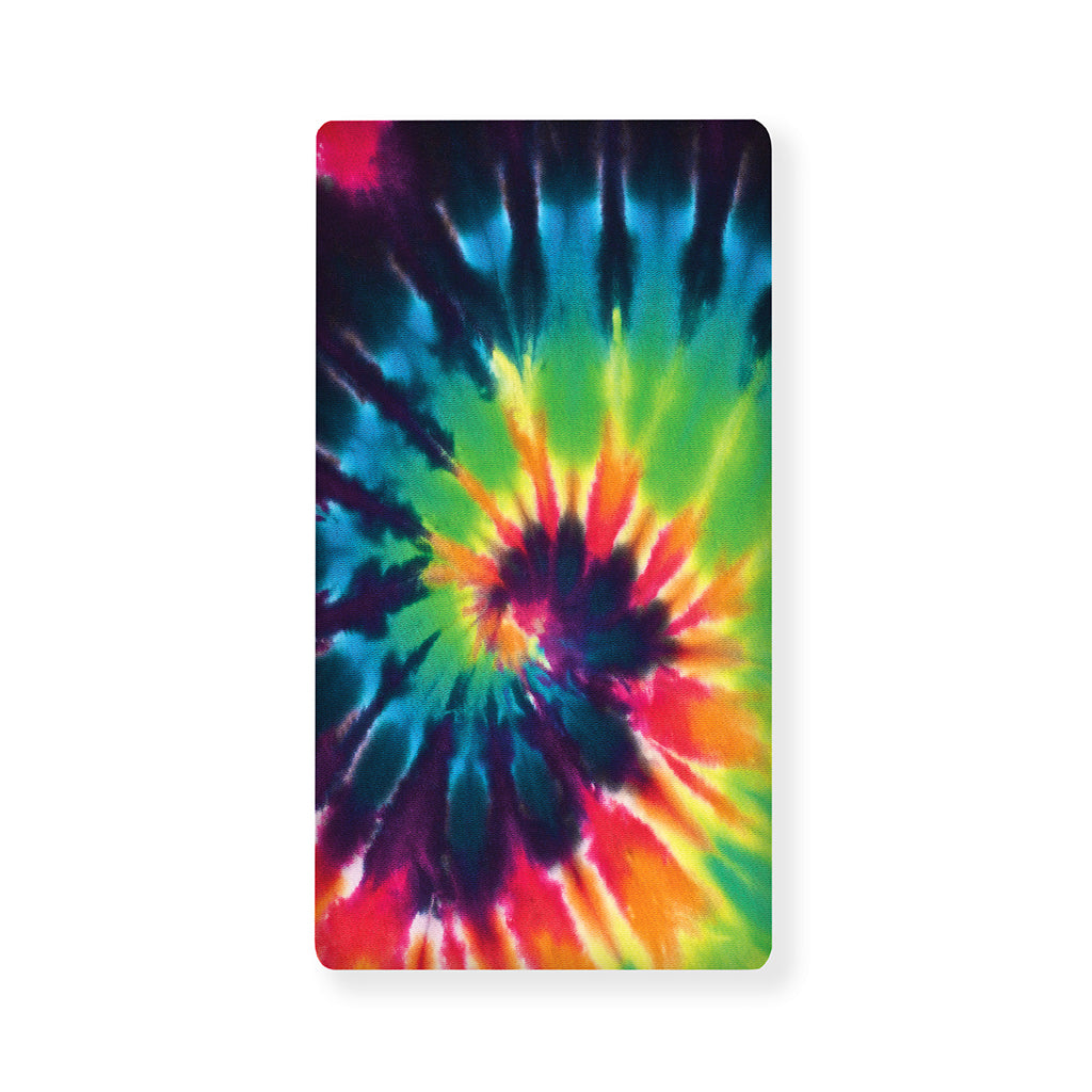 Black And Rainbow Tie Dye Print Baby Crib Sheet