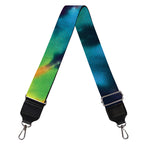 Black And Rainbow Tie Dye Print Bag Strap