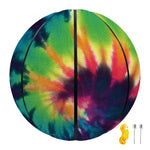Black And Rainbow Tie Dye Print Basketball
