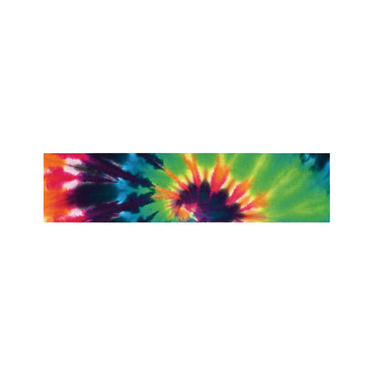 Black And Rainbow Tie Dye Print Bed Runner