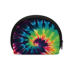 Black And Rainbow Tie Dye Print Coin Purse