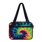 Black And Rainbow Tie Dye Print Double Strap Bible Bag