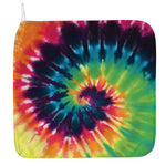 Black And Rainbow Tie Dye Print Hand Towel