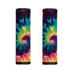 Black And Rainbow Tie Dye Print Handle Covers