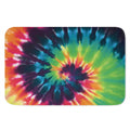 Black And Rainbow Tie Dye Print Indoor Door Mat