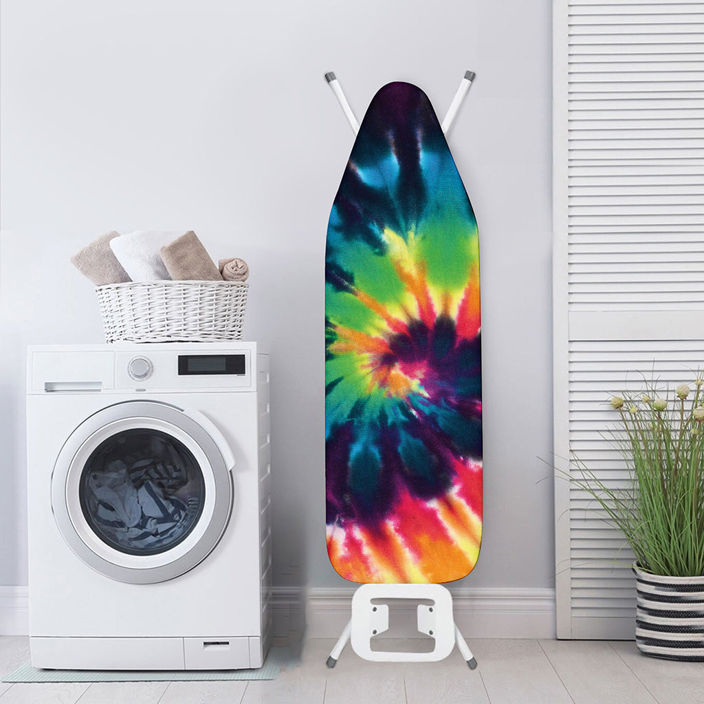 Black And Rainbow Tie Dye Print Ironing Board Cover