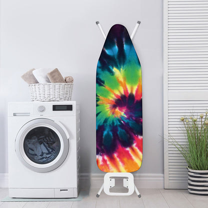 Black And Rainbow Tie Dye Print Ironing Board Cover
