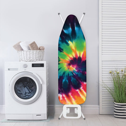 Black And Rainbow Tie Dye Print Ironing Board Cover