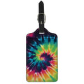 Black And Rainbow Tie Dye Print Luggage Tag