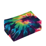Black And Rainbow Tie Dye Print Rectangle Tissue Box Cover