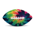 Black And Rainbow Tie Dye Print Rugby Ball