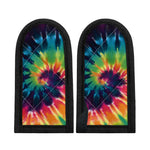 Black And Rainbow Tie Dye Print Skillet Handle Cover