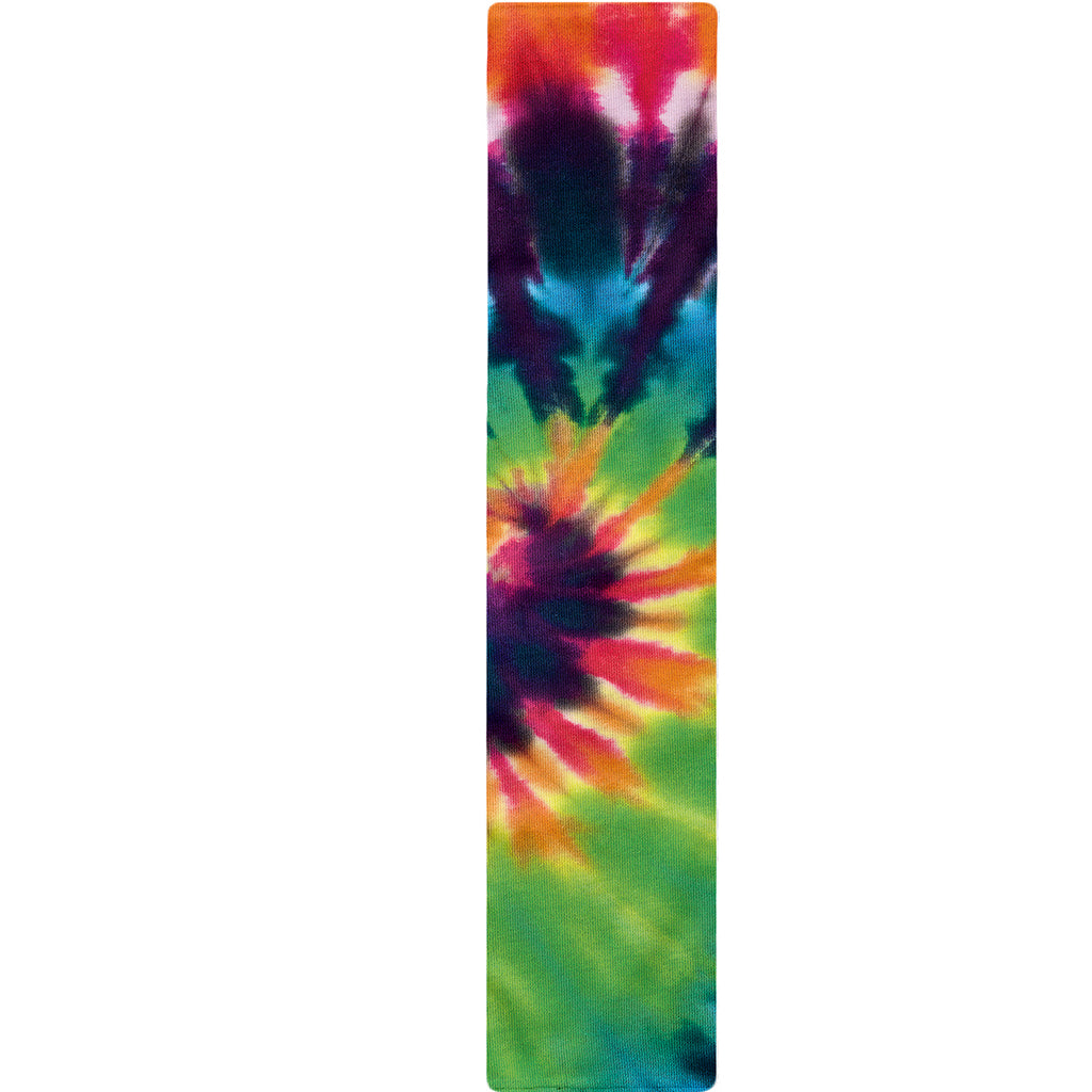 Black And Rainbow Tie Dye Print Table Runner