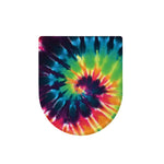 Black And Rainbow Tie Dye Print Toilet Lid Cover
