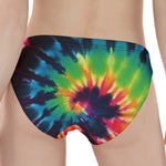 Black And Rainbow Tie Dye Print Women's Panties