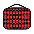 Black And Red Argyle Pattern Print Classic Bible Case