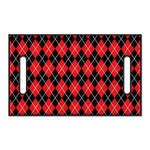 Black And Red Argyle Pattern Print Golf Cart Seat Cover