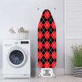 Black And Red Argyle Pattern Print Ironing Board Cover