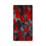 Black And Red Camouflage Print Baby Crib Sheet