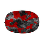 Black And Red Camouflage Print Car Side Mirror Covers