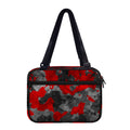 Black And Red Camouflage Print Double Strap Bible Bag