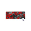 Black And Red Camouflage Print Extended Mouse Pad