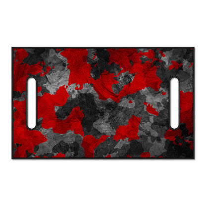 Black And Red Camouflage Print Golf Cart Seat Cover
