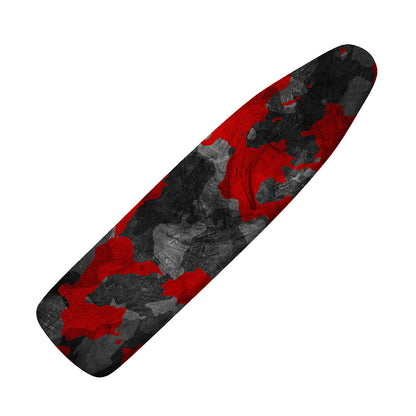 Black And Red Camouflage Print Ironing Board Cover