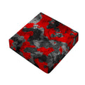 Black And Red Camouflage Print Outdoor Seat Cushion Cover